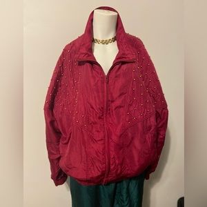 RHODA LYNNE silk bomber jacket